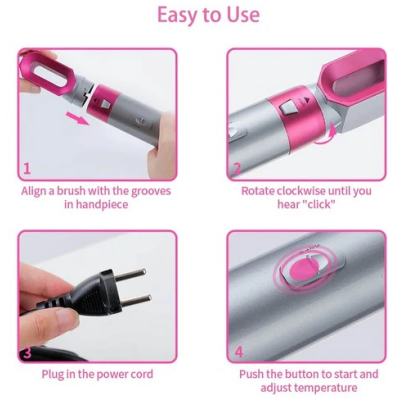 Set complet PH 6080 ingrijire par cu perie rotativa/perie ondulatoare/uscator