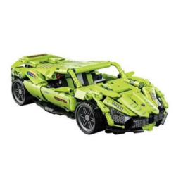 Set Constructie Masina Sport JM803 Verde 500 Piese Set Constructie Masina Sport JM803 Verde 500 Piese