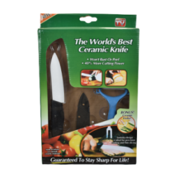 Set cutit din ceramica+decojitor pentru legume