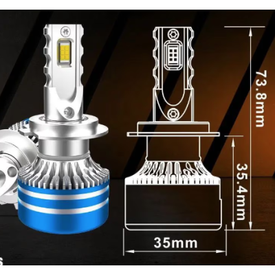 Set de 2 Becuri LED Auto D01 Canbus H7 de 175W 24000LM