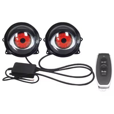 Set de 2 Lupe led AUTO 3 inchi animatie ochi pisica 12 36v