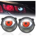 Set de 2 Lupe led AUTO 3 inchi animatie ochi pisica 12 36v