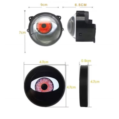 Set de 2 Lupe led AUTO 3 inchi animatie ochi pisica 12 36v