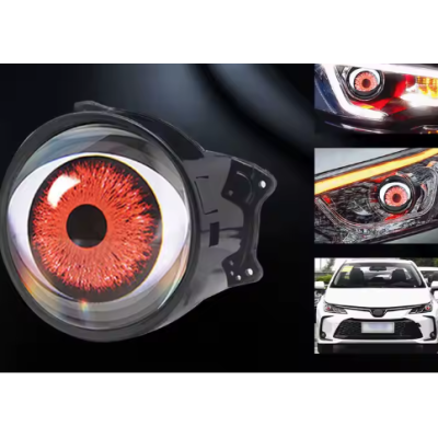 Set de 2 Lupe led AUTO 3 inchi animatie ochi pisica 12 36v