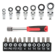 Set de chei cu clichet cap flexibil de 20 buc cu cap Torx de 8 mm-19 mm