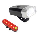 Set de lumini (fata-spate) QX-T0605 reincarcabile pentru bicicleta