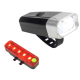 Set de lumini (fata-spate) QX-T0605 reincarcabile pentru bicicleta