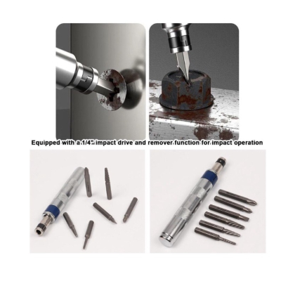 Set de surubelnita de impact 7 in 1 cu actionare de 1/4