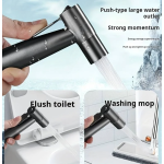 Set Dus Igienic Pentru Bideu sau Vas WC cu Furtun Extensibil si Toate Accesoriile Incluse