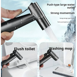 Set Dus Igienic Pentru Bideu sau Vas WC cu Furtun Extensibil si Toate Accesoriile Incluse