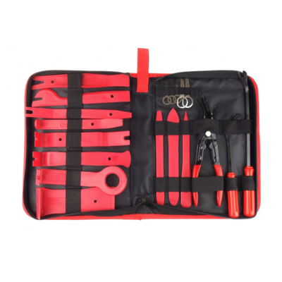 Set HUSA 19 piese extractoare pentru radio tapiterie cleme auto