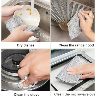 Set Lavete din microfibra cu doua straturi anti zgarieturi 5+5 Gratis