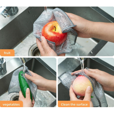 Set Lavete din microfibra cu doua straturi anti zgarieturi 5+5 Gratis