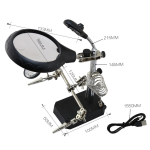 Set Lupa Andowl Q GJ5 Cleme pentru maini ajutatoare cu LED