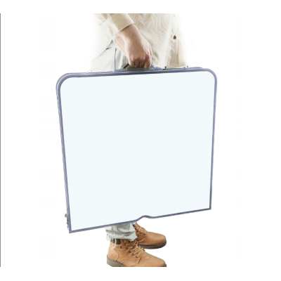 Set Masa plianta pentru camping gradina cu 4 scaune alb