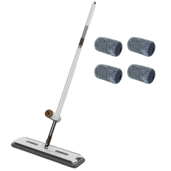 Set mop rotativ cu 4 lavete microfibra