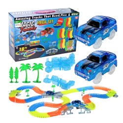 Set pista magica cu 2 masinute Amazing Tracks  Include 360 de piese Set pista magica cu 2 masinute Amazing Tracks  Include 360 de piese
