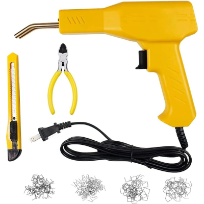 Set pistol de lipit/accesorii pentru plastic 50W H50 220V Galben