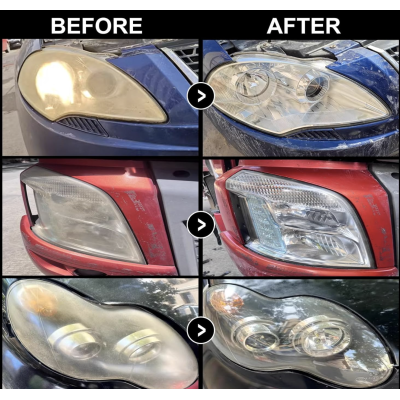 Set polish faruri discuri abrazive pasta bureti restaurare faruri