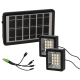 Set proiector solar cu LED 12 SMD 3W alb rece 6000K cu panou si port de incarcare USB Q D630 Andowl