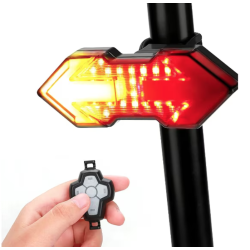 Set semnalizator bicicleta HYD 040 cu incarcare USB si telecomanda