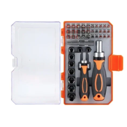 Set surubelnite cu clichet Andowl 42 in 1 Q GJ001 Portocaliu/Negru