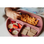 Set Tacamuri Diversificare Bebelusi Din Silicon Pahar Lingurita Furculita Roz