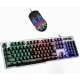 Set tastatura si mouse gaming Andowl QK809 USB iluminare RGB