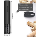 Set tirbuson electric pentru sticle de vin 4 accesorii cutter pentru taierea sigiliului aerator dop cu pompa vid