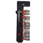 Set trusa chei tubulare 12 piese 1/4 cu cheie clichet otel crom vanadiu 4-13 mm