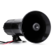 Sirena auto 5 melodii ES 500 cu microfon si functie de inregistrare 12V 100W