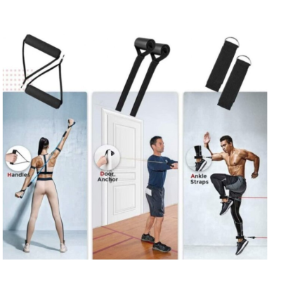 Sistem de antrenament fitness JT 003 cu corzi extensibile