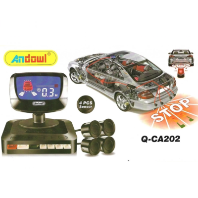 Sistem de parcare Andowl Q CA202 cu display si 4 senzori