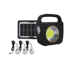 Sistem solar pentru Iluminat Casa CC002-1 cu Panou si 3 Becuri 100W