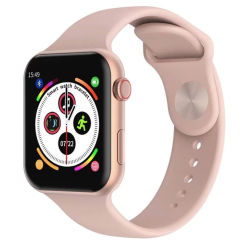 UB Smartwatch T500 Monitorizare Cardiaca Tensiune si Sedentarism curea roz