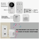Sonerie inteligenta reincarcabila prin USB fără fir WiFi pentru interior si exterior