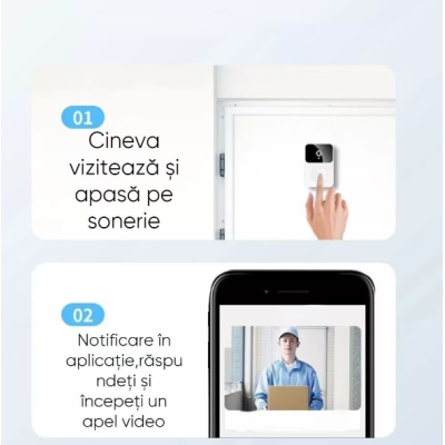 Sonerie Video/Audio Wireless X9 Smart Videointerfon HD