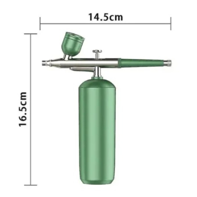 Spray hidratare pentru fata Q ZY8 portabil din metal pentru curatarea tenului verde