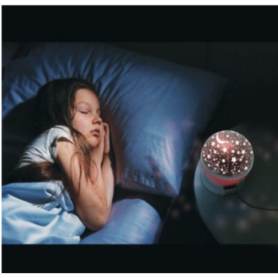 Star Master ALBASTRU GLOB 360 Lampa de Veghe cu Proiector Rotativ Stele