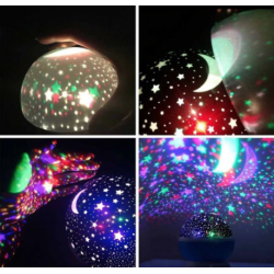 Star Master ROZ GLOB 360 Lampa de Veghe cu Proiector Rotativ Stele  Star Master ROZ GLOB 360 Lampa de Veghe cu Proiector Rotativ Stele