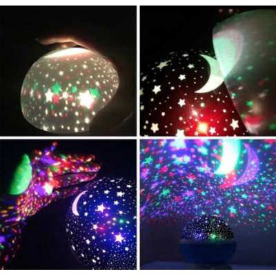 Star Master ROZ GLOB 360 Lampa de Veghe cu Proiector Rotativ Stele Star Master ROZ GLOB 360 Lampa de Veghe cu Proiector Rotativ Stele