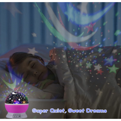 Star Master ROZ GLOB 360 Lampa de Veghe cu Proiector Rotativ Stele Star Master ROZ GLOB 360 Lampa de Veghe cu Proiector Rotativ Stele