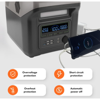 Statie electrica portabila GD 8051 statie electrica portabila de 600W generator solar de camping 512Wh iesire cu unde sinusoidale pure pentru camping rezerva de urgenta