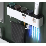 Sterilizator UV cu suport pentru periuță de dinți/Dozator de pastă
