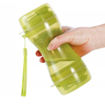 Sticla cu 3 in 1 pentru animale, Mancare si Apa, Plastic