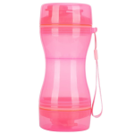 Sticla portabila de apa pentru animale de companie 2 in 1