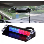 Stroboscop led auto 12 LED parbriz cob rosu albastru
