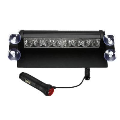 Stroboscop led auto 8 LED parbriz cob rosu albastru