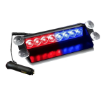 Stroboscop led auto 8 LED parbriz cob rosu albastru