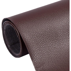 Sul autoadeziv din piele ecologica (imitatie piele) 0.75 x 2.5m Wenghe (Maro inchis) cu textura Sul autoadeziv din piele ecologica (imitatie piele) 0.75 x 2.5m Wenghe (Maro inchis) cu textura